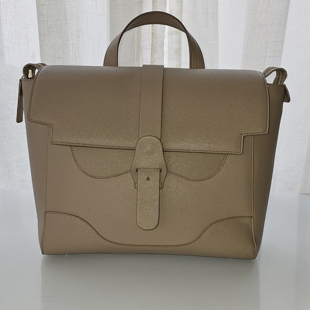 Tan PU Leather Purse/Backpack 12"Dx12"Lx4"W